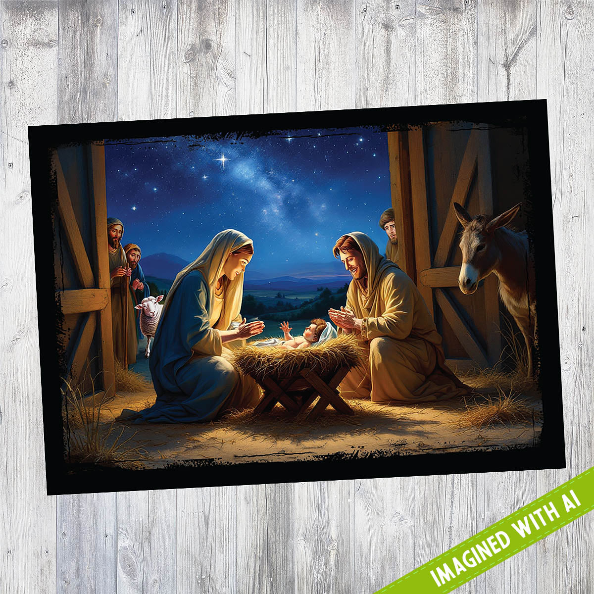 Nativity Wonder | 5x7 Blank Card