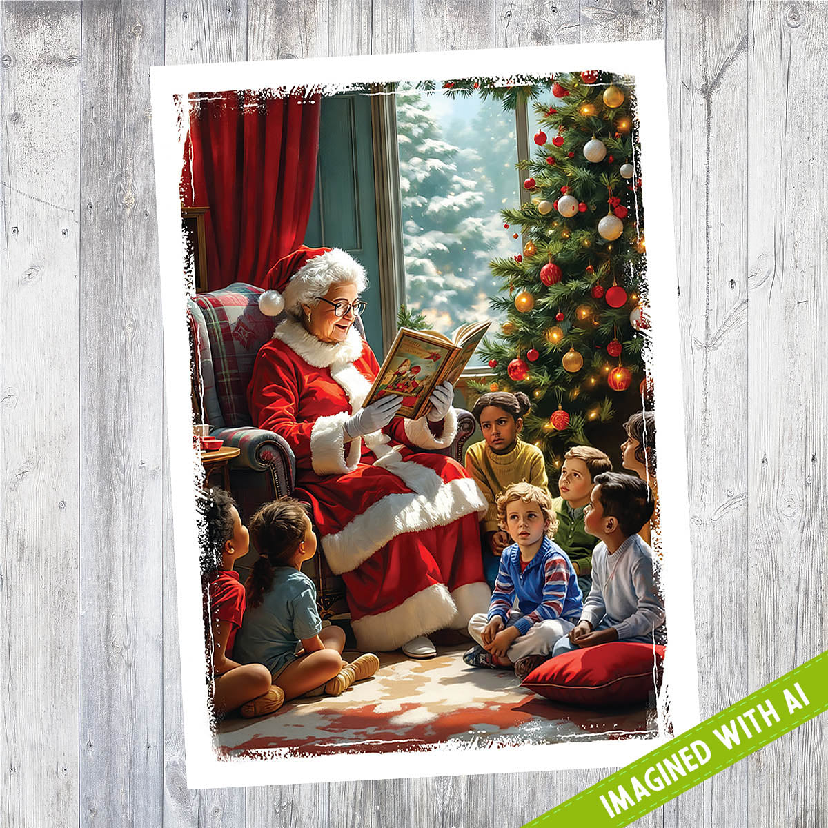 Mrs. Claus Storytime | 5x7 Blank Card