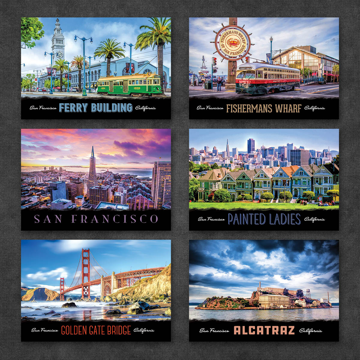 San Francisco Postcards | Set of 8