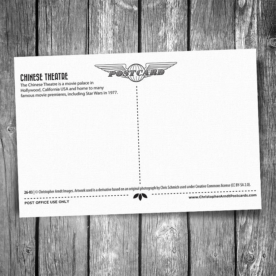 Chinese Theatre Postcard