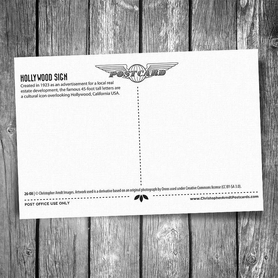 Hollywood Sign Postcard