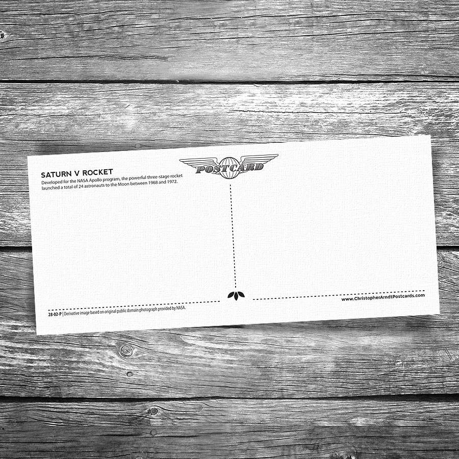 Saturn V Panorama Postcard