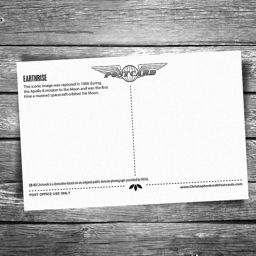 Earth Rise Postcard