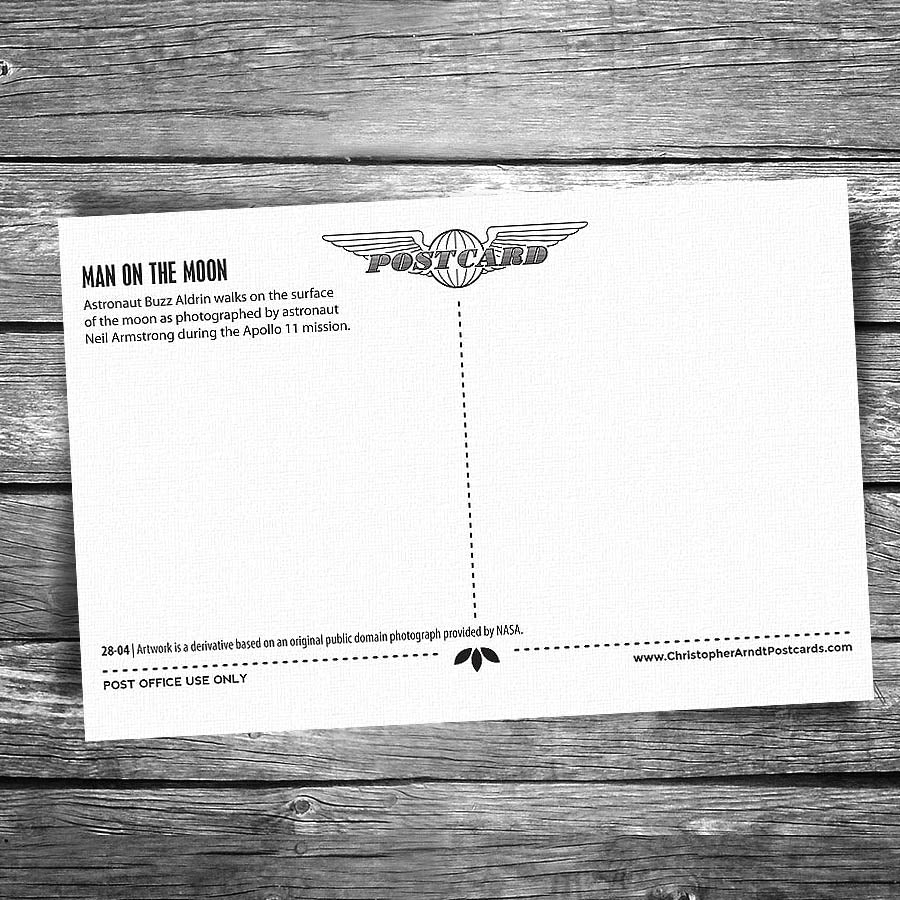 Man on the Moon Postcard