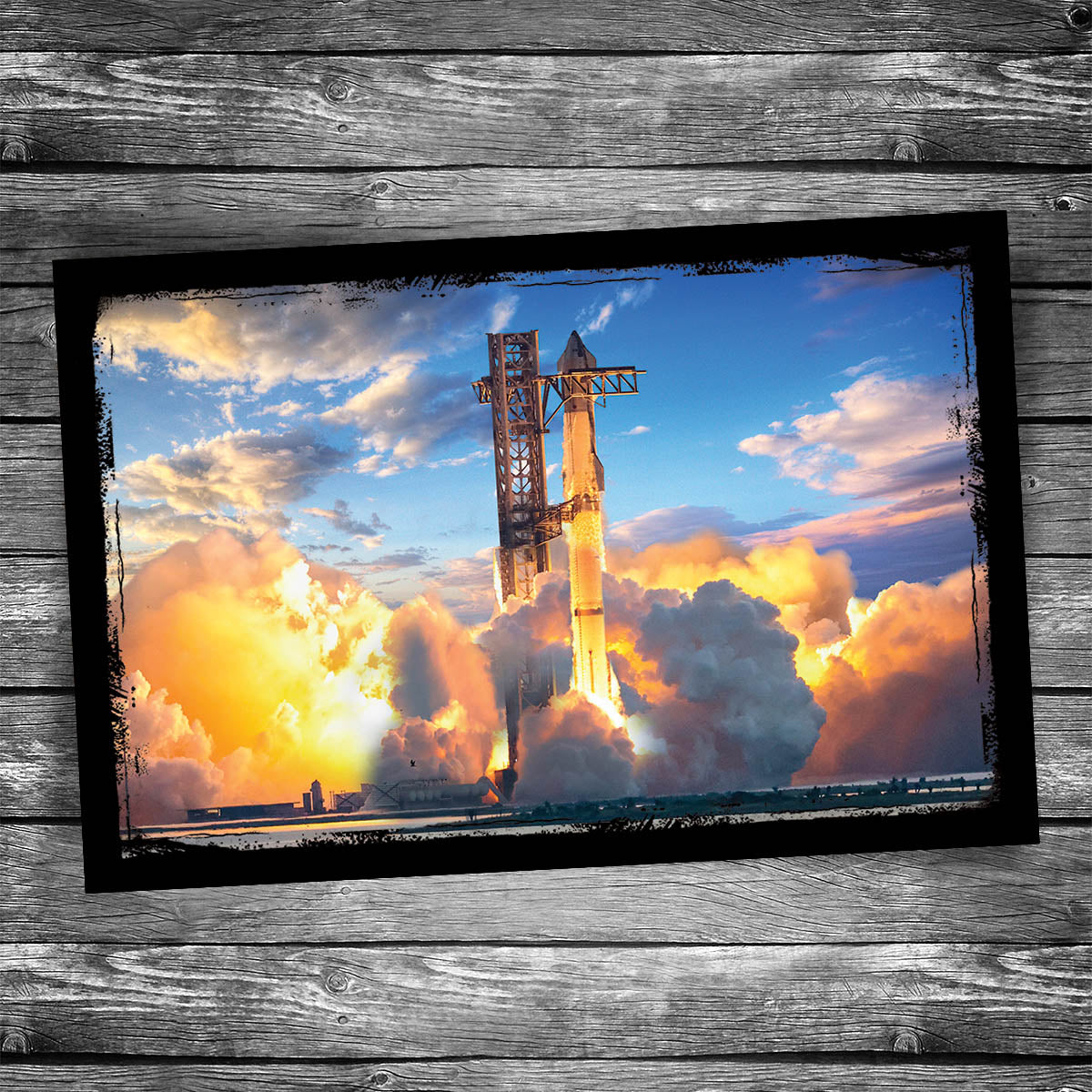 Space Rockets Postcards Starship Rocket Postcard – Christopher Arndt Postcard Co