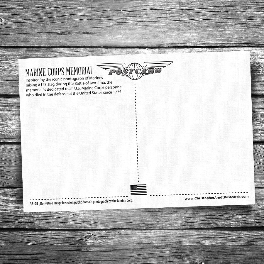 Marine Corps Memorial Postcard
