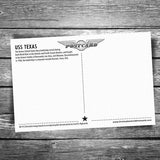 USS Texas Battleship Postcard