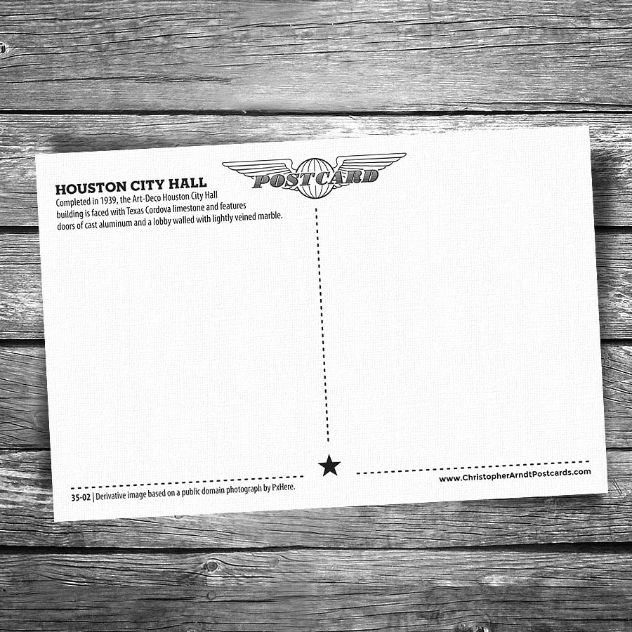 Houston City Hall Postcard