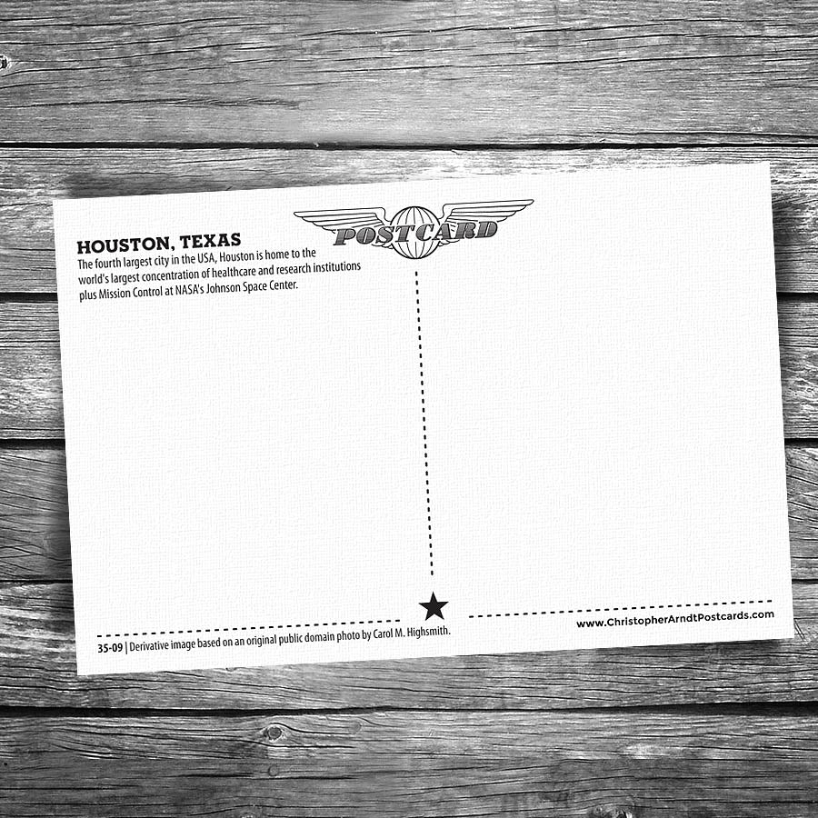 Houston Skyline Postcard