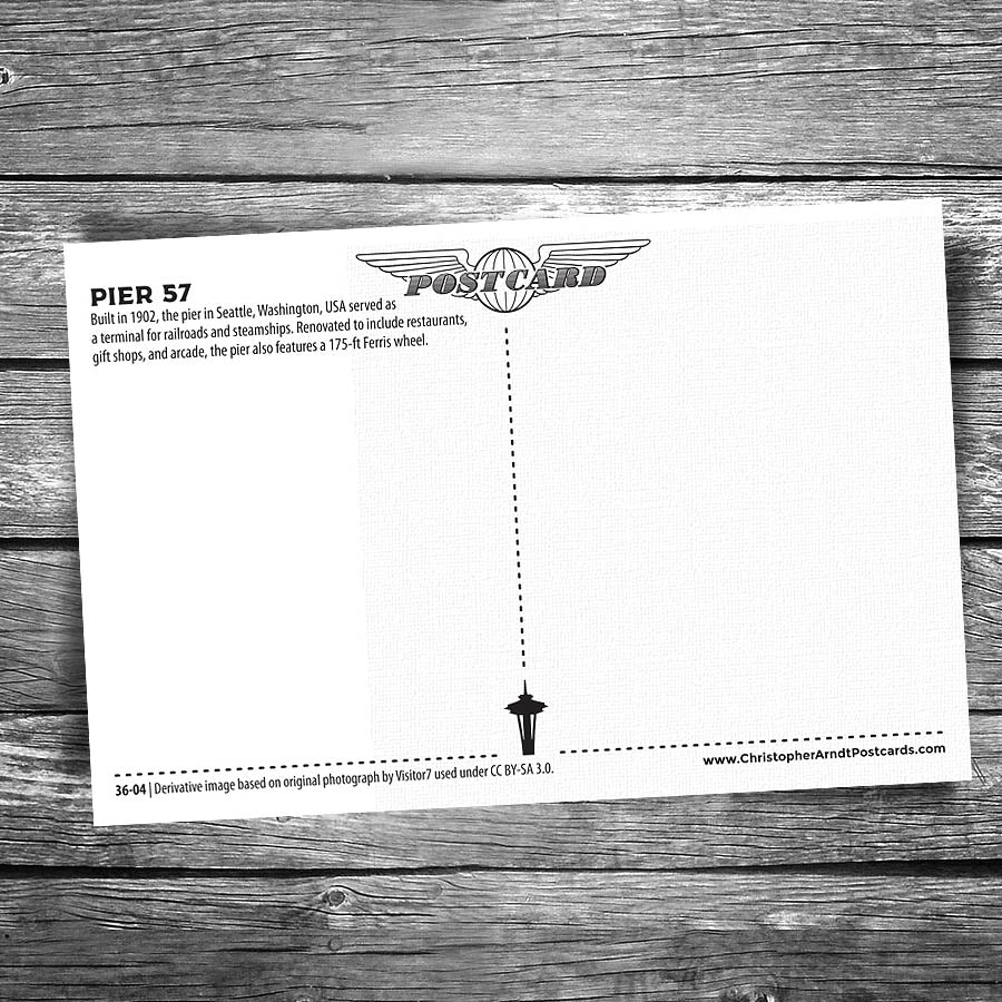 Seattle Pier 57 Postcard
