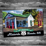 Route 66 Ambler's Texaco Postcard - 100th Anniversary
