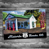 Route 66 Ambler's Texaco Postcard