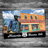 Route 66 Standin' on the Corner Postcard