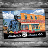 Route 66 Standin' on the Corner Postcard - 100th Anniversary