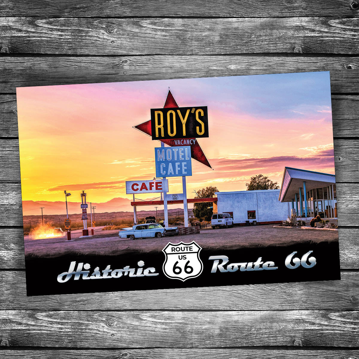 Route 66 Roy's Motel Postcard