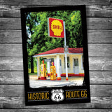 Route 66 Soulsby Service Station Postcard