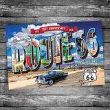 Route 66 Greetings From The Mother Road Postcard - 100th Anniversary