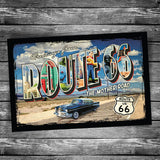 Route 66 Greetings From The Mother Road Postcard