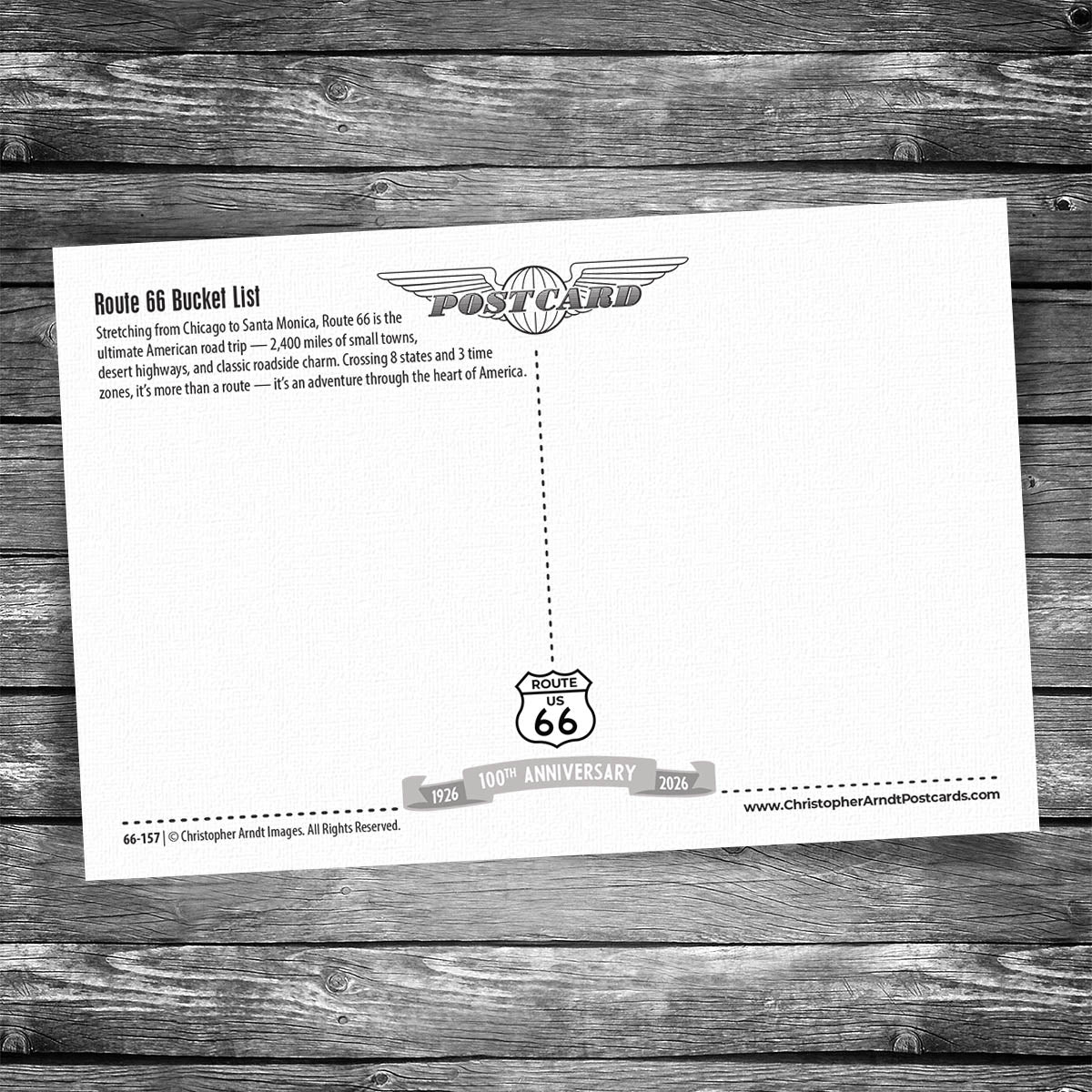 Route 66 Bucket List | 4x6 Postcard