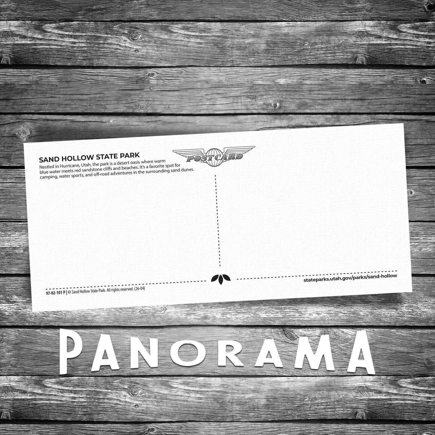 Sand Hollow State Park | 4x9 Panorama Postcard | Set of 8