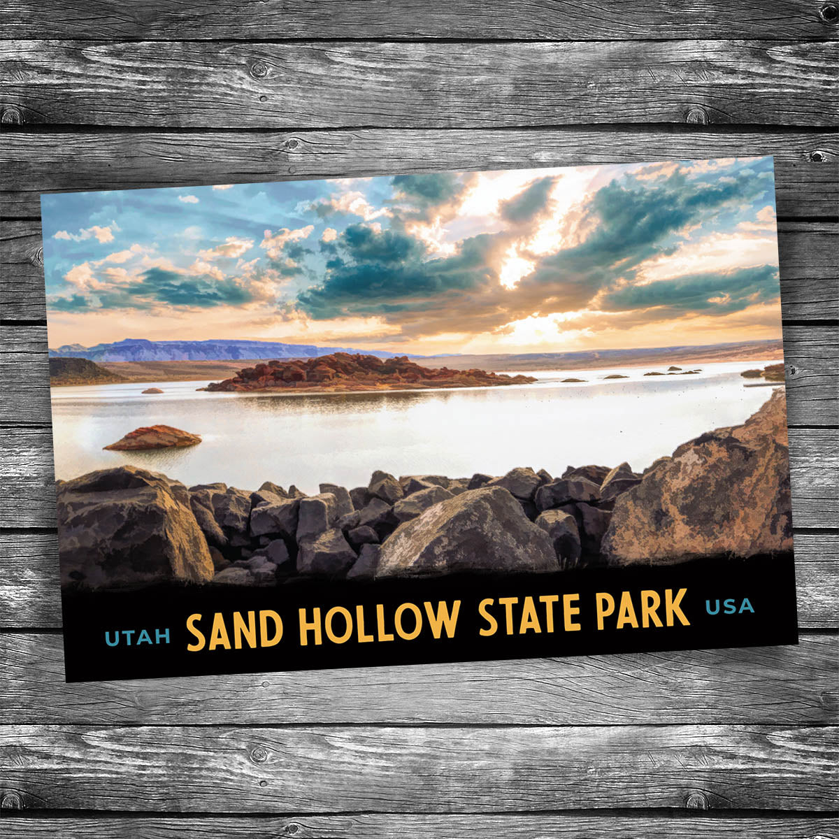 Sand Hollow State Park | 4x6 Postcard No. 1 | Set of 8