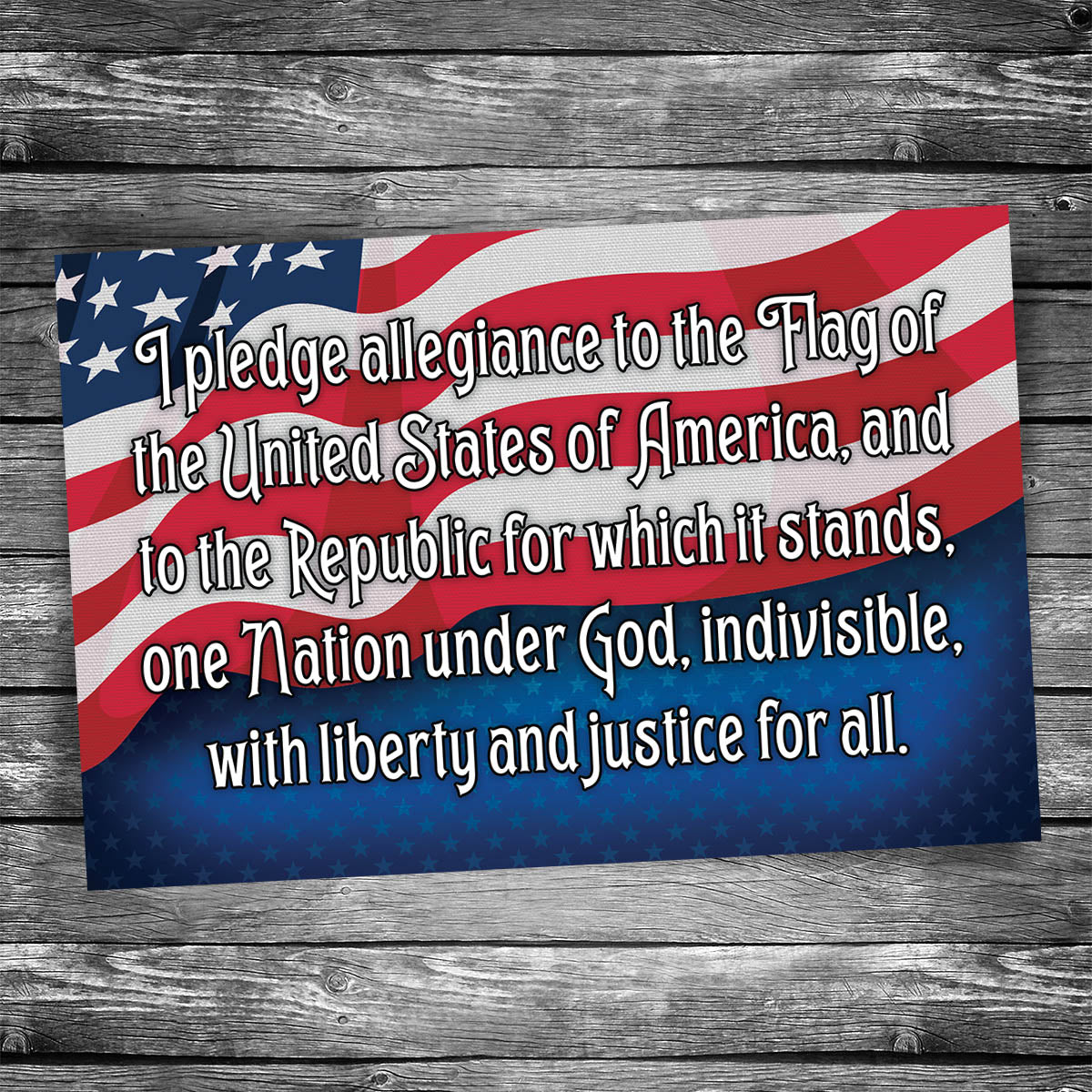 Pledge of Allegiance | 4x6 Postcard