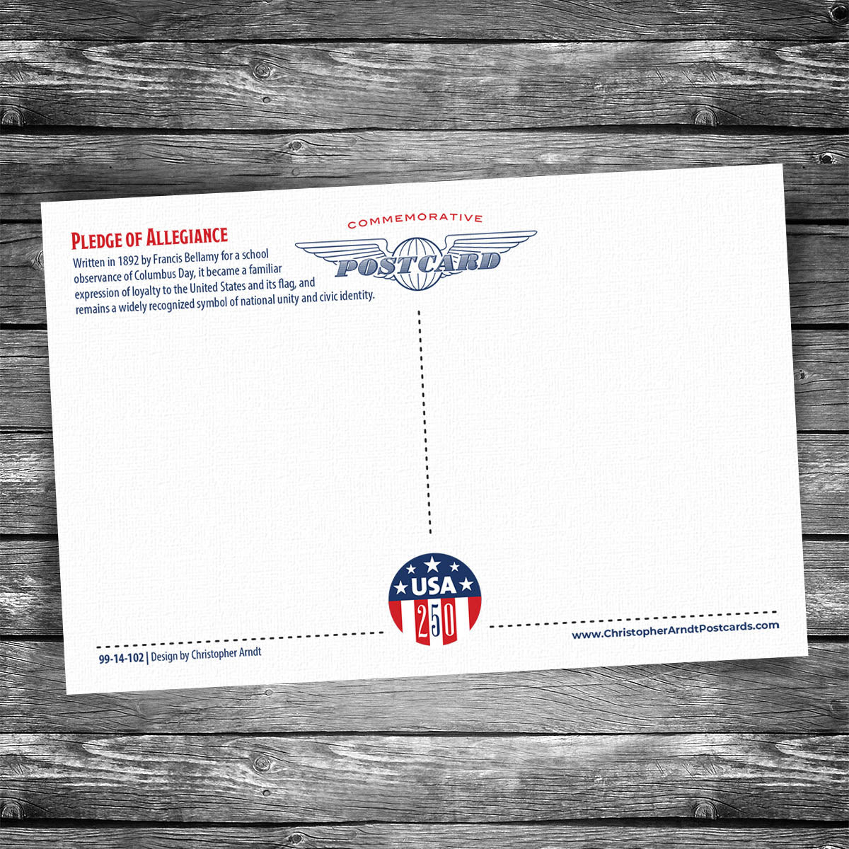 Pledge of Allegiance | 4x6 Postcard