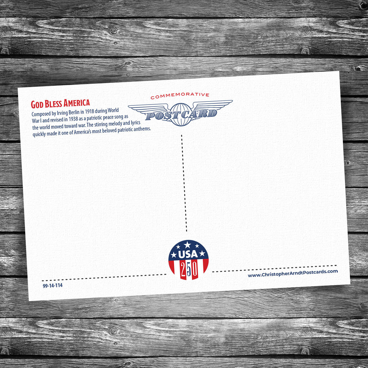 God Bless America | 4x6 Postcard