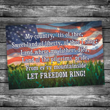 My Country 'Tis of Thee | 4x6 Postcard