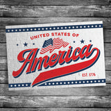America Baseball Logo | 4x6 Postcard