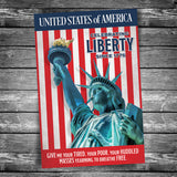 Patriotic Statue of Liberty | 4x6 Postcard
