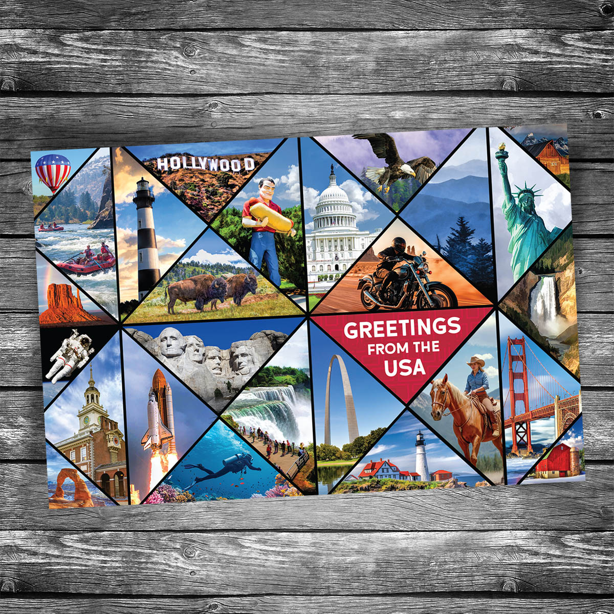 Greetings from the USA Collage | 4x6 Postcard