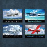 Airplanes of Aviation History Postcards | Set of 16