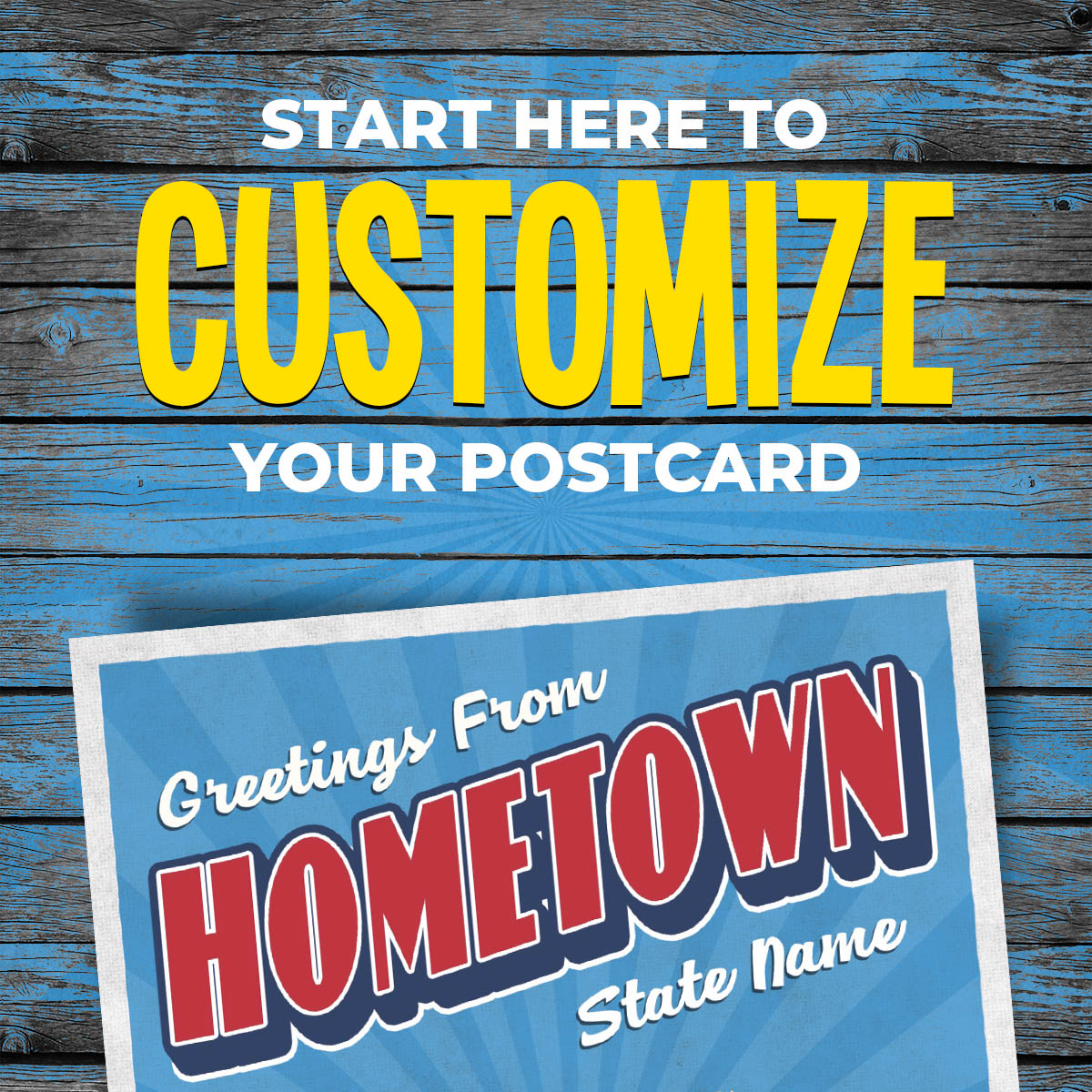 Custom Hometown Postcard | Set of 30