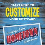 Custom Hometown Postcard | Set of 24