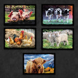 Farm Animal Postcards | Set of 8