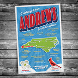 Greetings from Andrews NC Postcard | Set of 8
