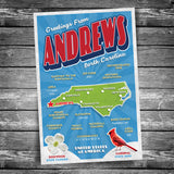 Greetings from Andrews NC Postcard | Set of 8