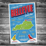 Greetings from Bellevue KY Postcard | Set of 8