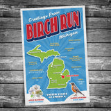 Greetings from Birch Run MI Postcard | Set of 8