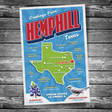 Greetings from Hemphill TX Postcard | Set of 8