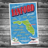 Greetings from Sanford FL Postcard | Set of 8