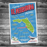 Greetings from St Petersburg FL Postcard | Set of 8