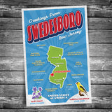 Greetings from Swedesboro NJ Postcard | Set of 8
