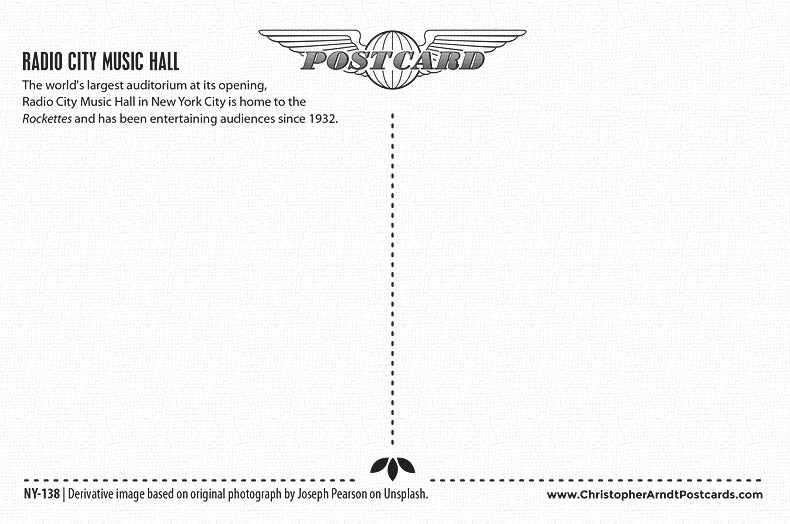 Radio City New York City Postcard