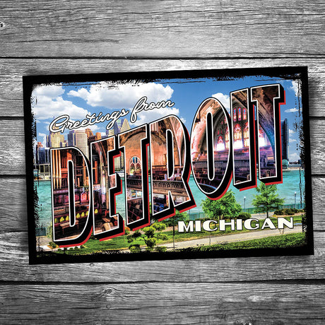 Greetings from Detroit Postcard