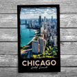 Chicago Gold Coast Skyline Postcard