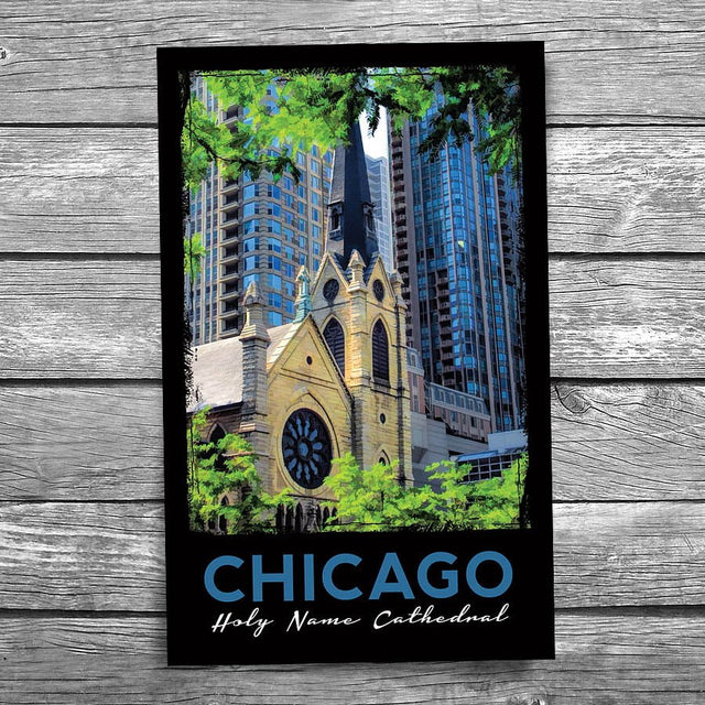 Chicago Holy Name Cathedral Postcard