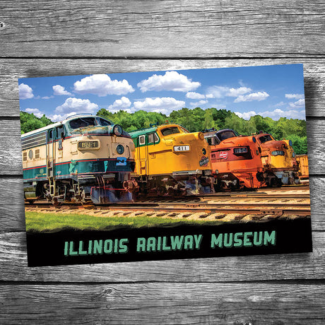 Illinois Railway Museum Postcard