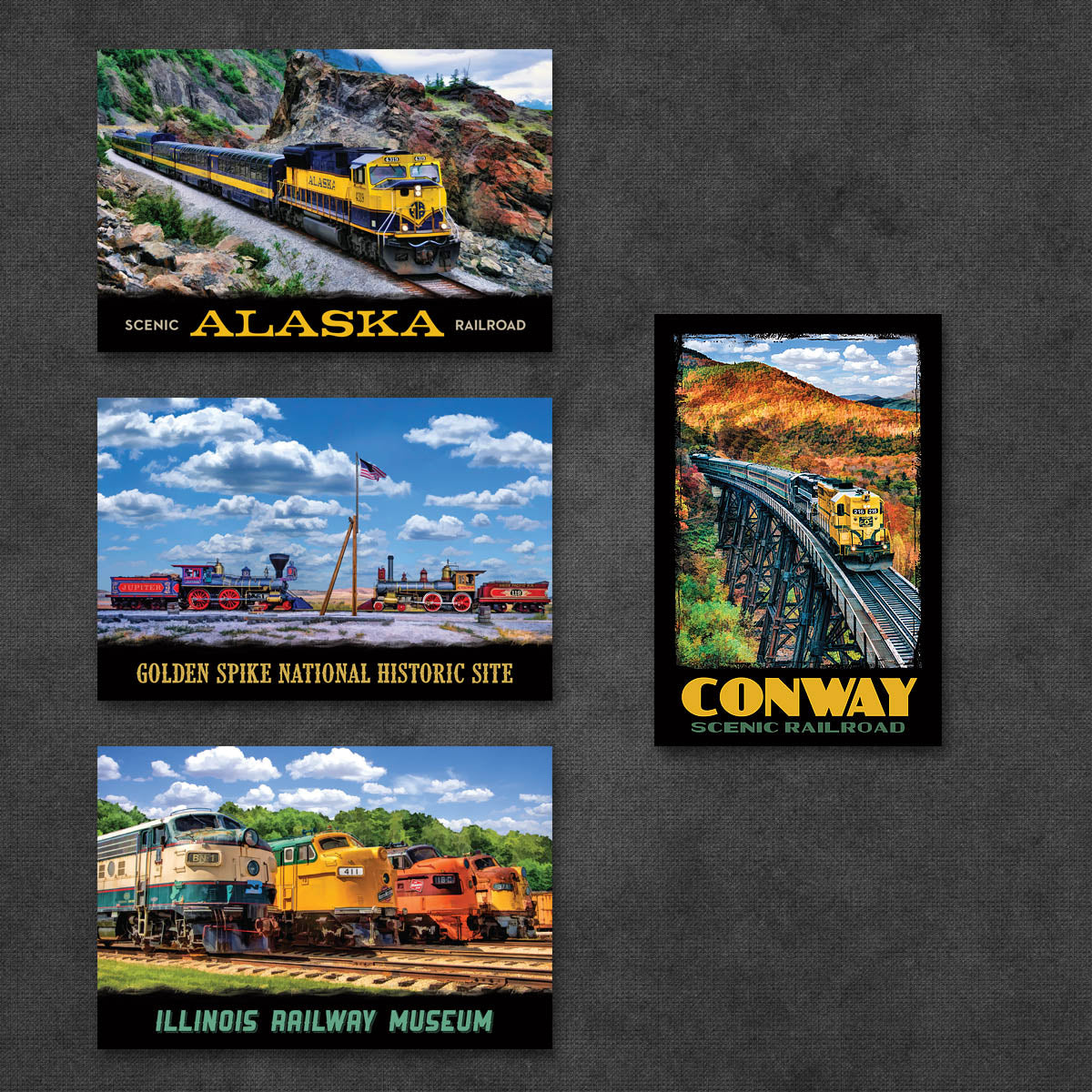 Train Postcards | Set of 16